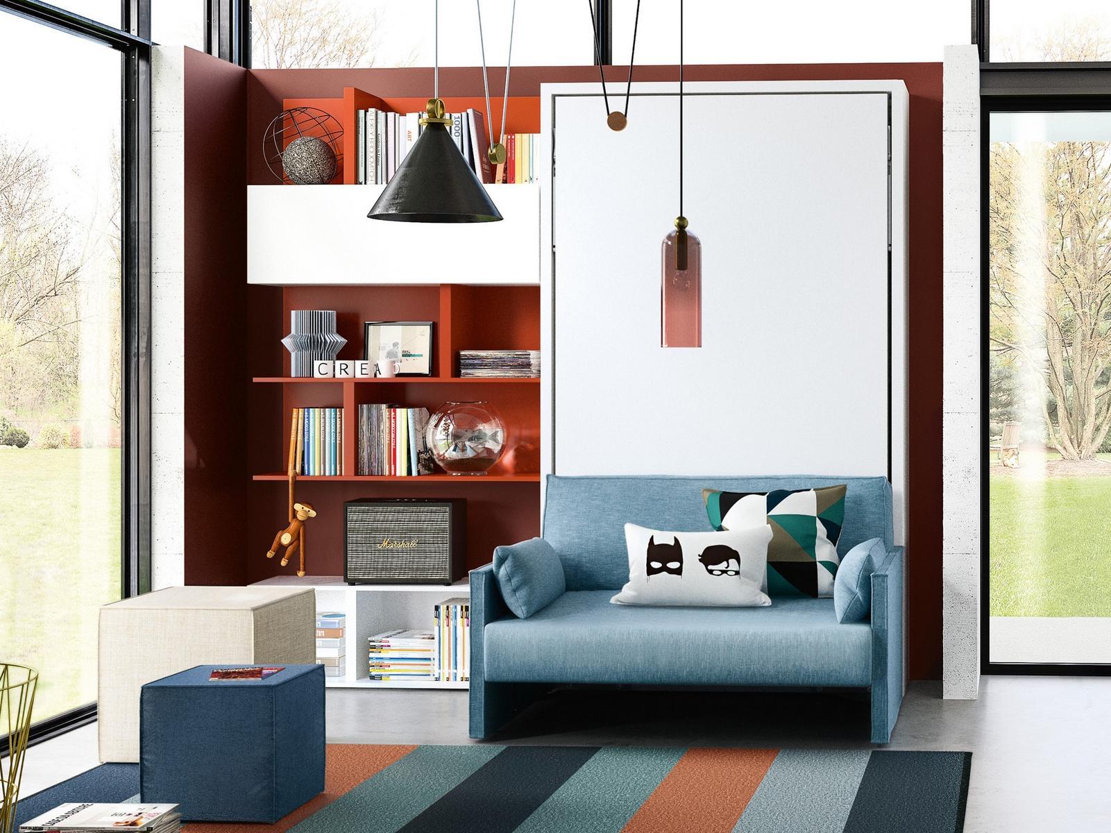 Convertible 2 seater fabric sofa | Altea 120 Sofa by CLEI