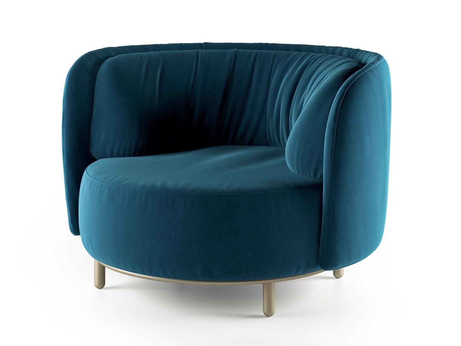 Armchair with armrests | Wave by Natuzzi Italia