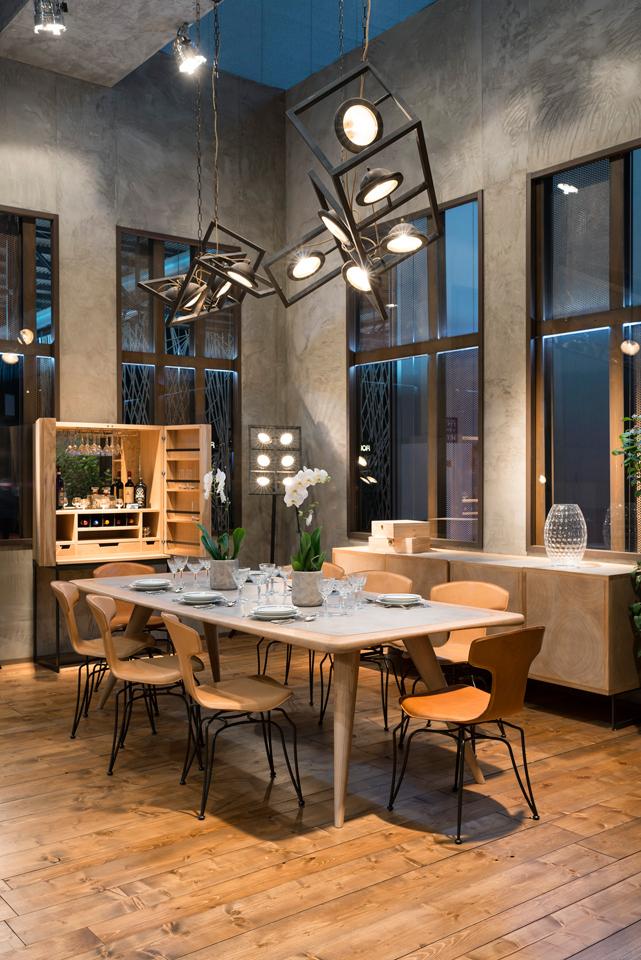 Acid etched brass pendant lamp | Totò by Mantellassi 1926