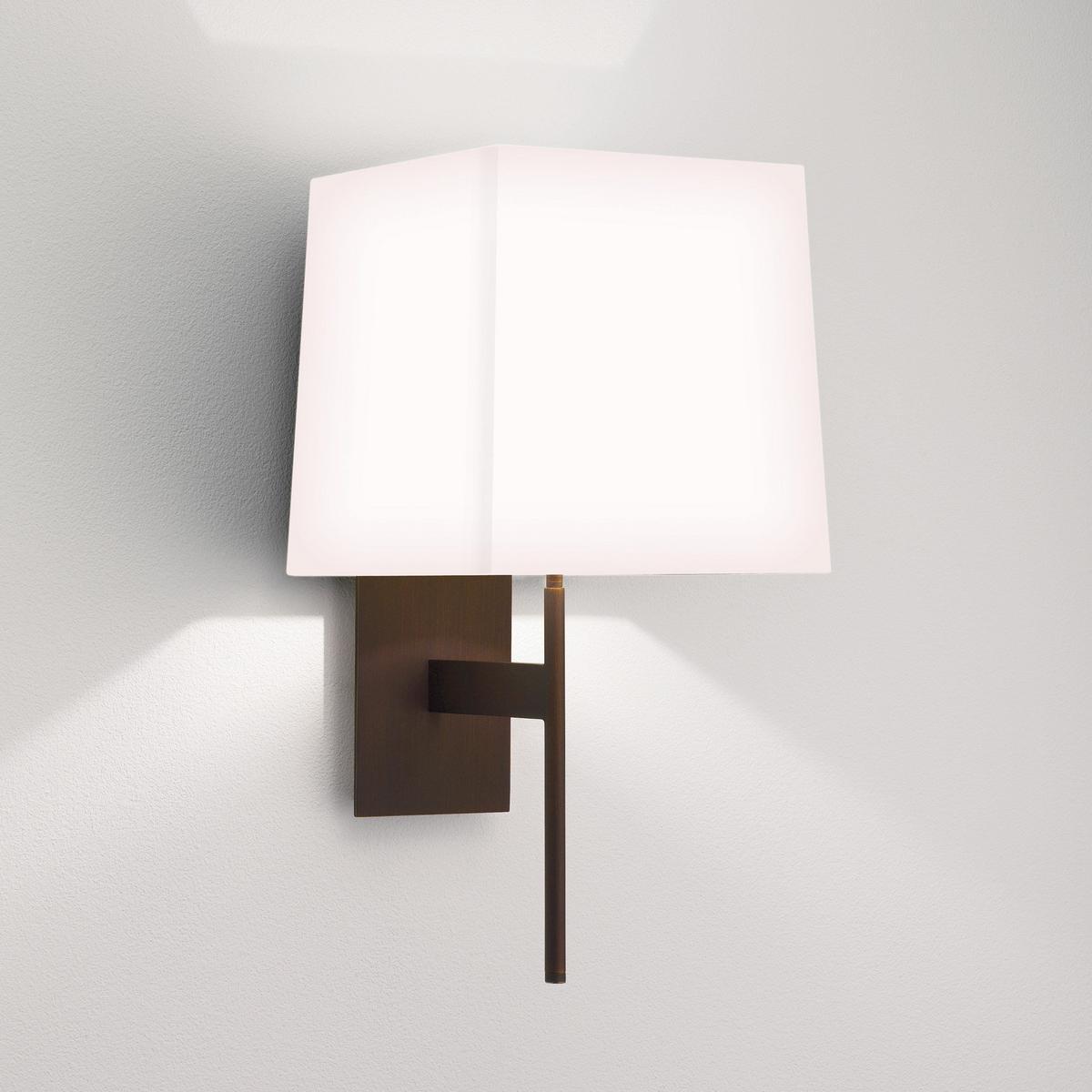 LED metal wall lamp in metal and fabric | San Marino by Astro lighting
