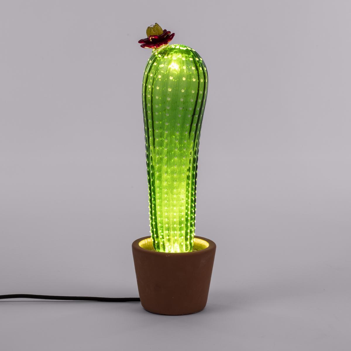 Blown glass table lamp / floor lamp | Cactus Sunrise by Seletti