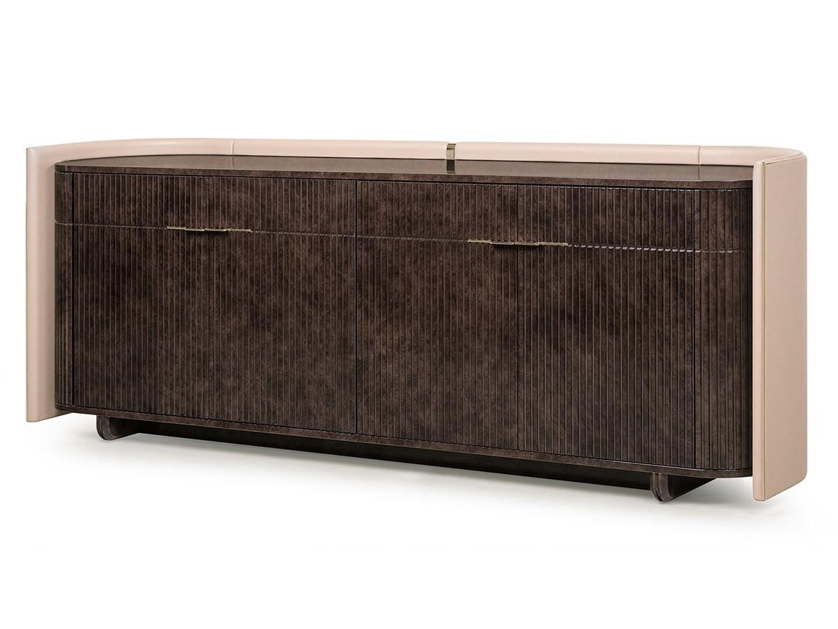 Wooden sideboard with doors | Eclipse by Turri