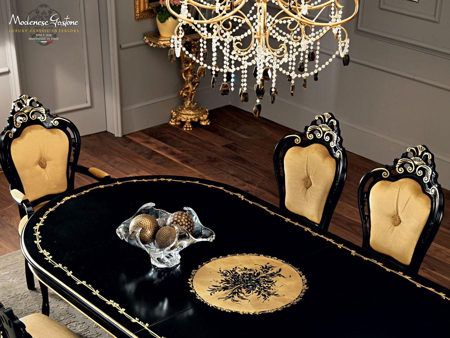 Oval solid wood table | 11115 by Modenese Gastone