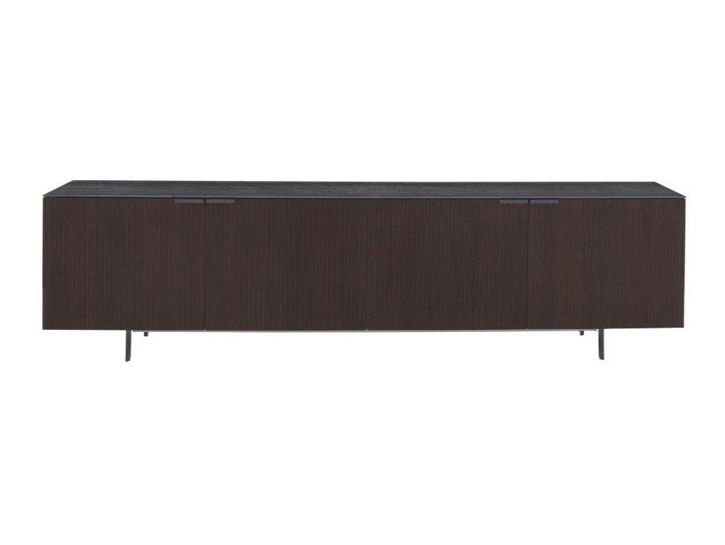 Walnut sideboard with doors | Selvans by Ligne Roset