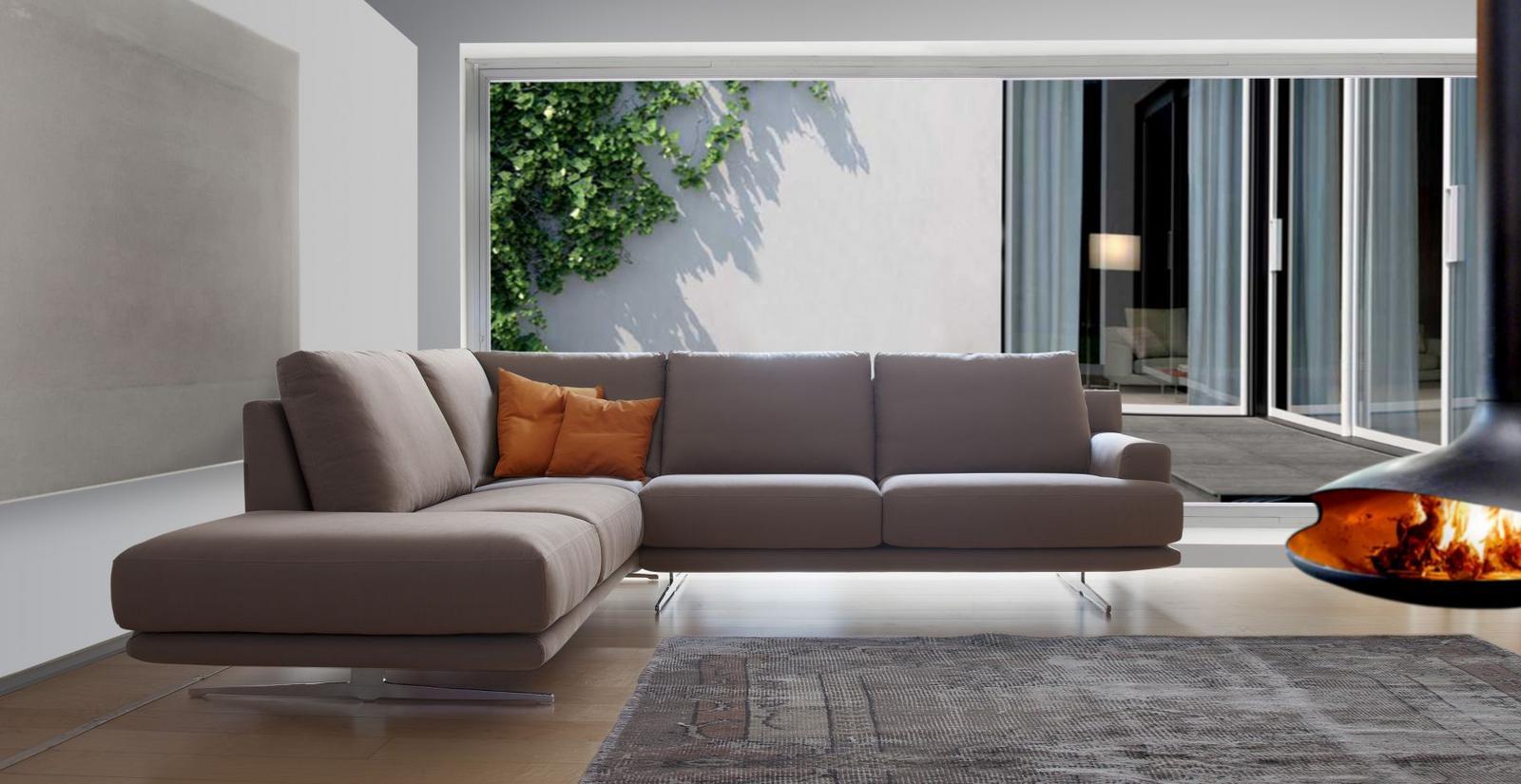 Modular velvet sofa | Cosmo by Calia Italia