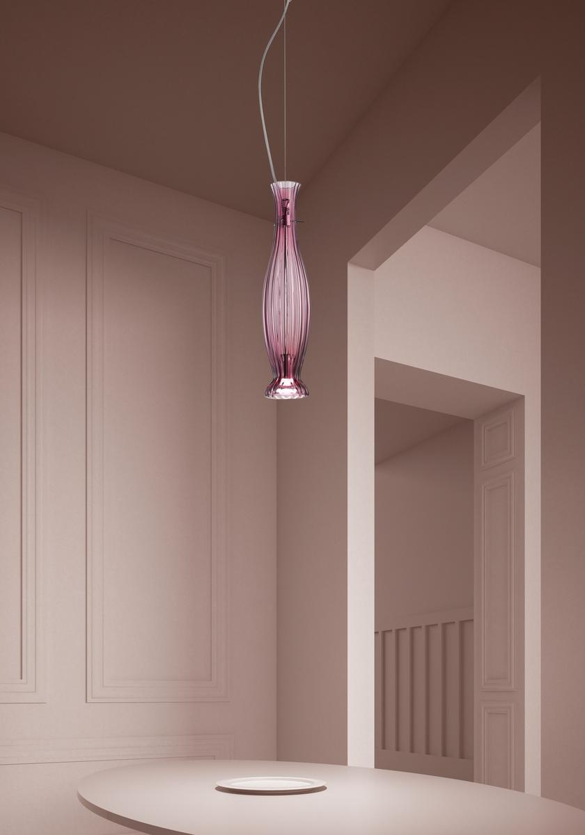 Glass pendant lamp | Diva by Sylcom