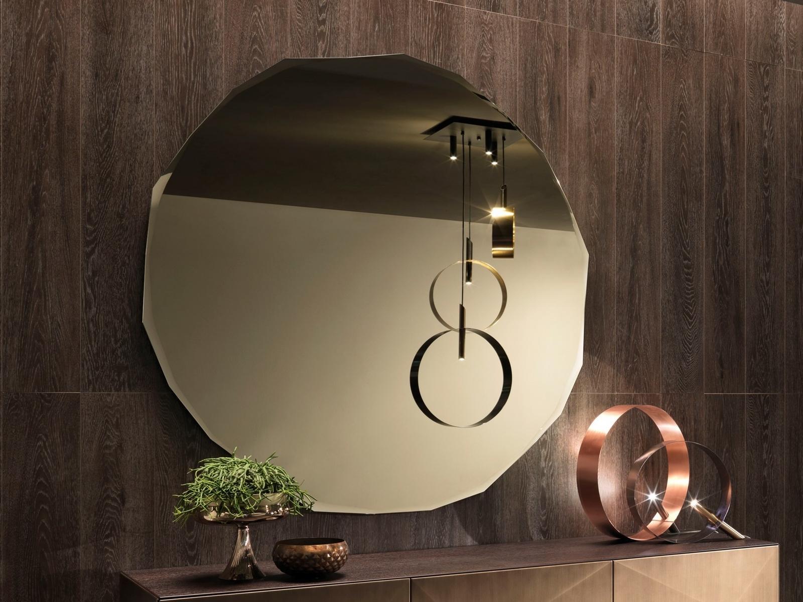 Round wall-mounted mirror | Pandora by Riflessi