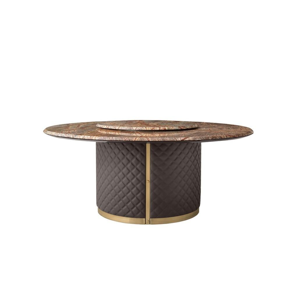 Square leather table | Alfred by Daytona