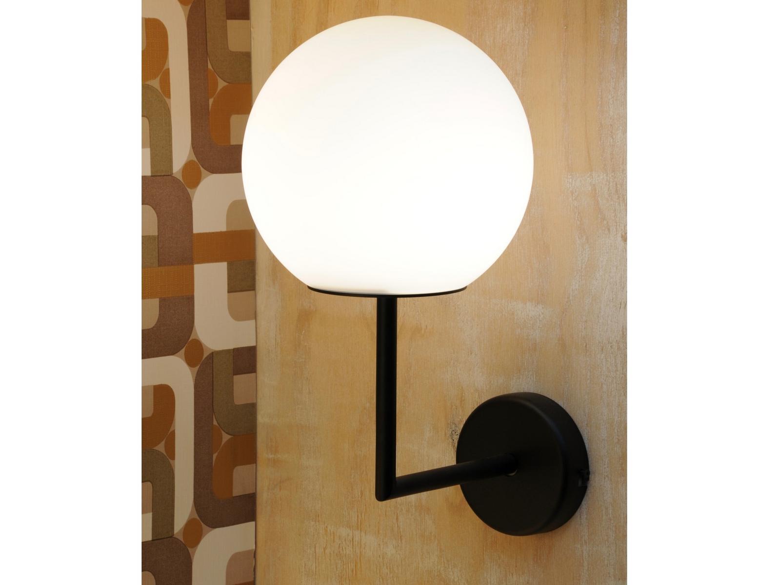 LED glass and aluminium wall lamp | Bangster by Dark