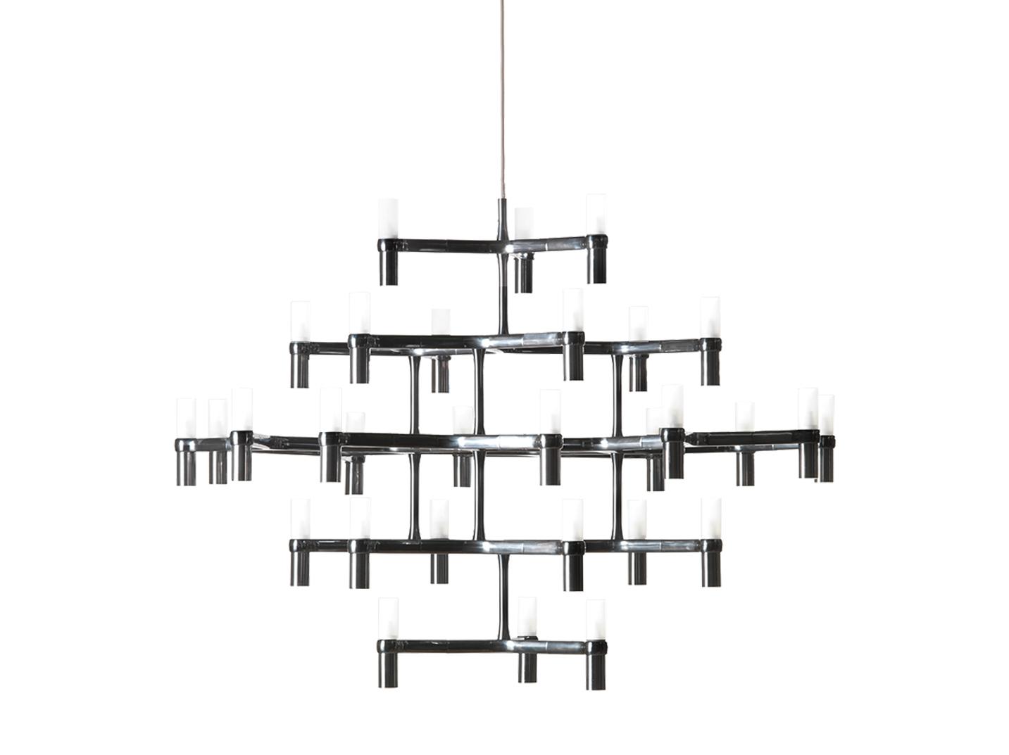 Die cast aluminium chandelier | Crown Major by Nemo