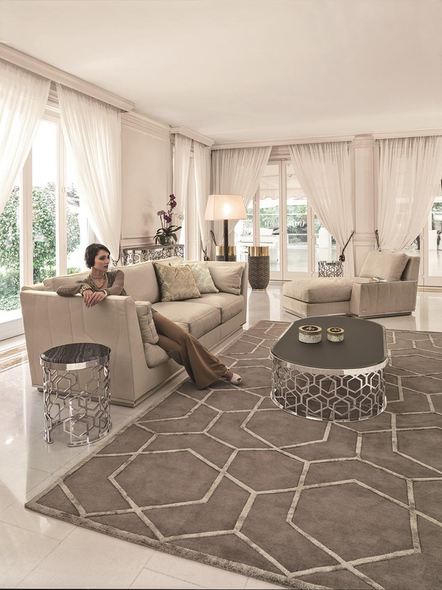 Round metal coffee table | Manfred by Longhi