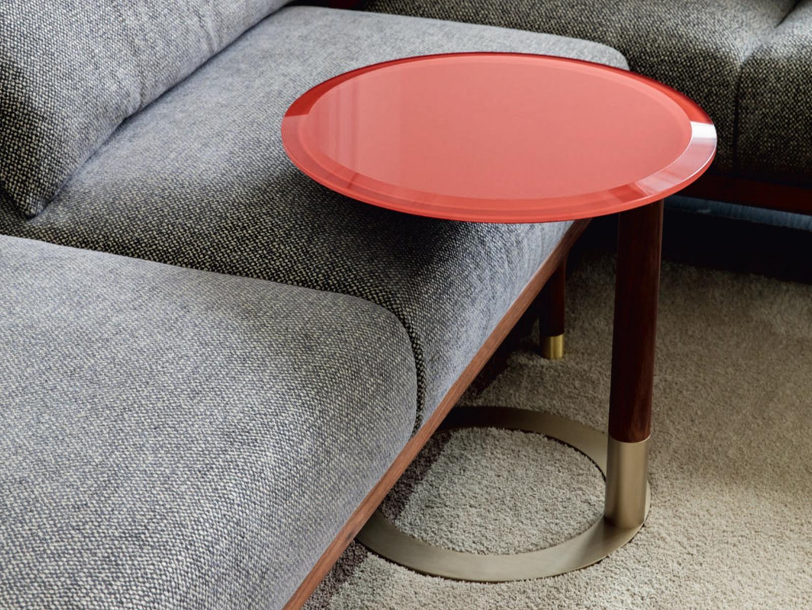 Round wooden side table | Jok by Porada