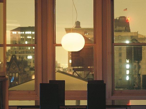 Opal glass pendant lamp | Glo-ball S by Flos