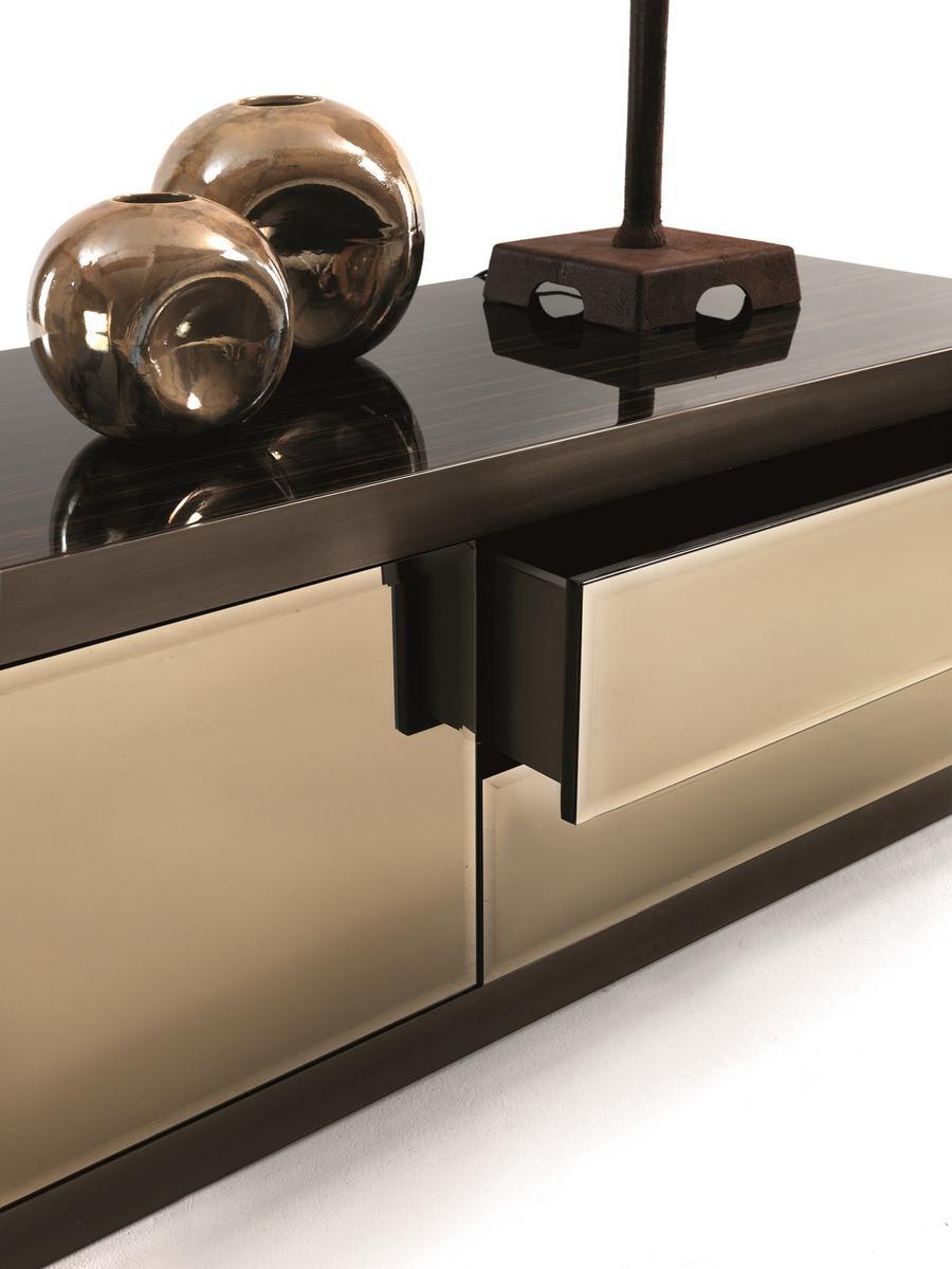 Modular metal sideboard with doors | Aspen by Longhi