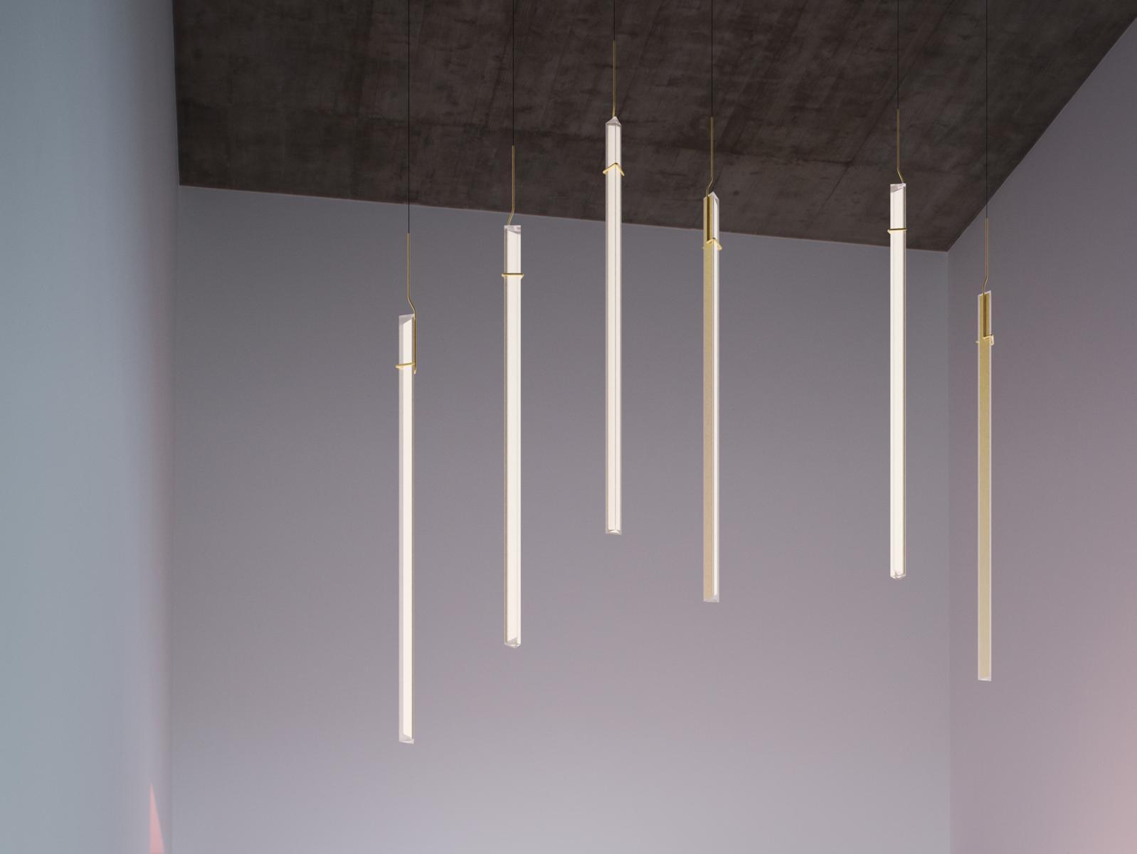 LED steel pendant lamp | Halo Jewel 2355_2356 by Vibia