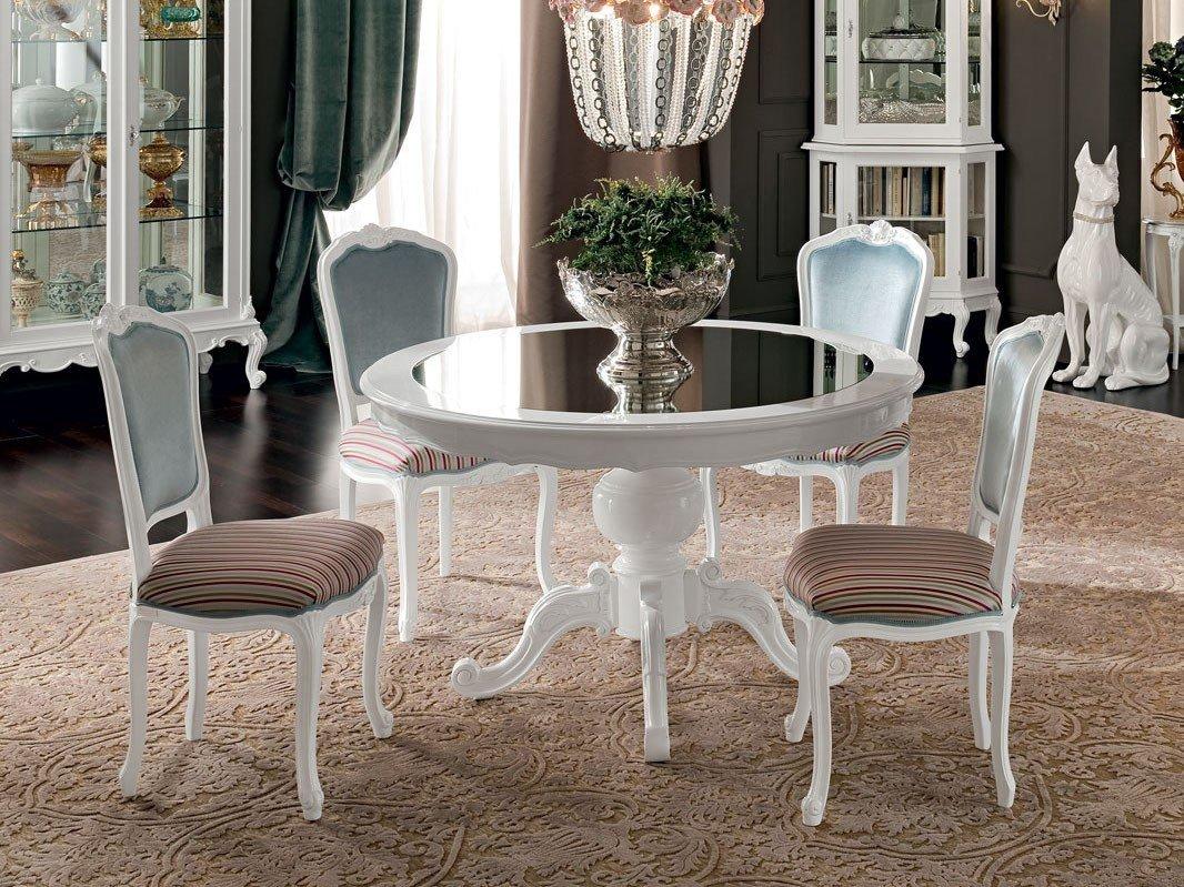 Round solid wood living room table | 12143 by Modenese Gastone