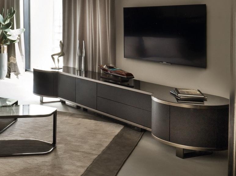 Leather sideboard with drawers | Courbet by Longhi