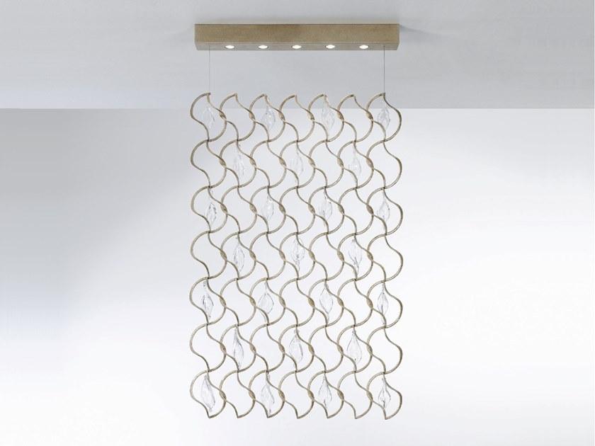 Handmade bronze pendant lamp | Niagara Ct3385/5 by Serip