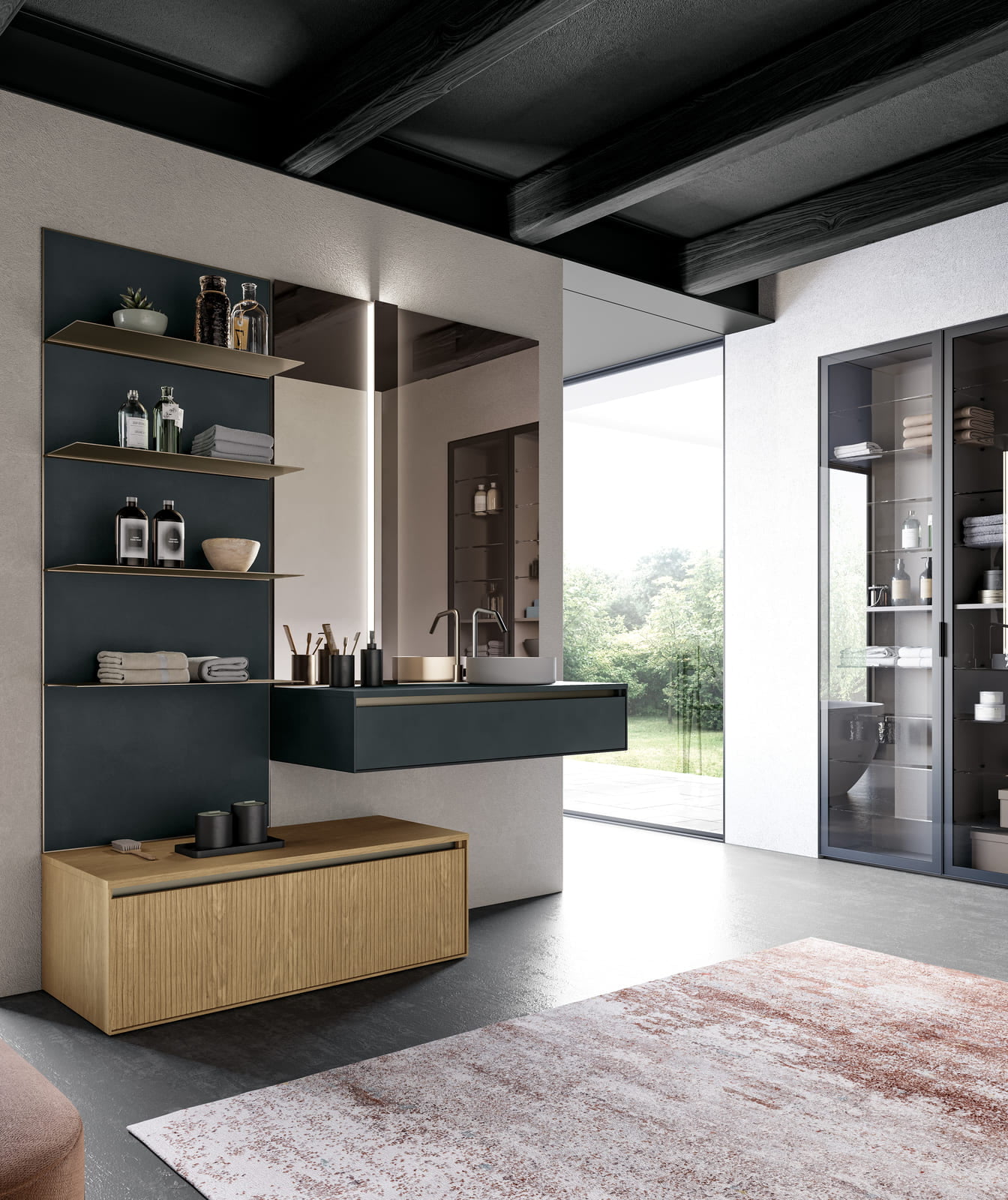 Glass bathroom | Traccia by Birex