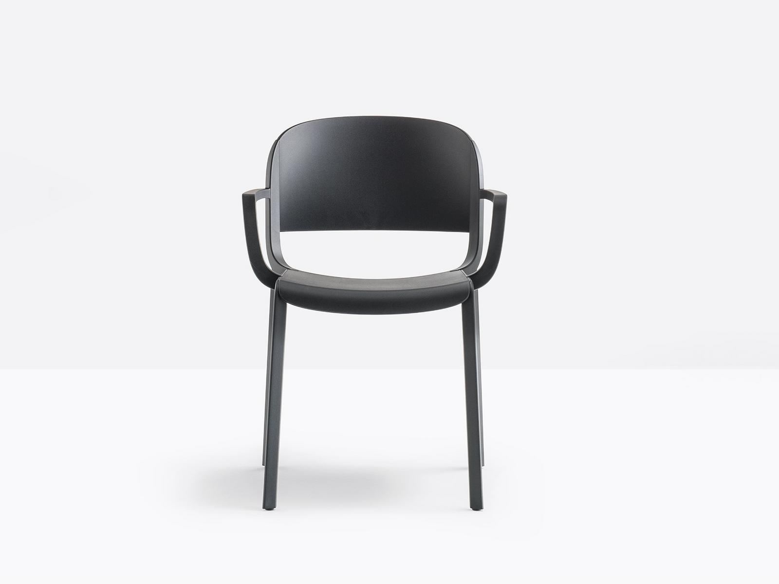 Polypropylene chair with armrests | Dome 265 by Pedrali