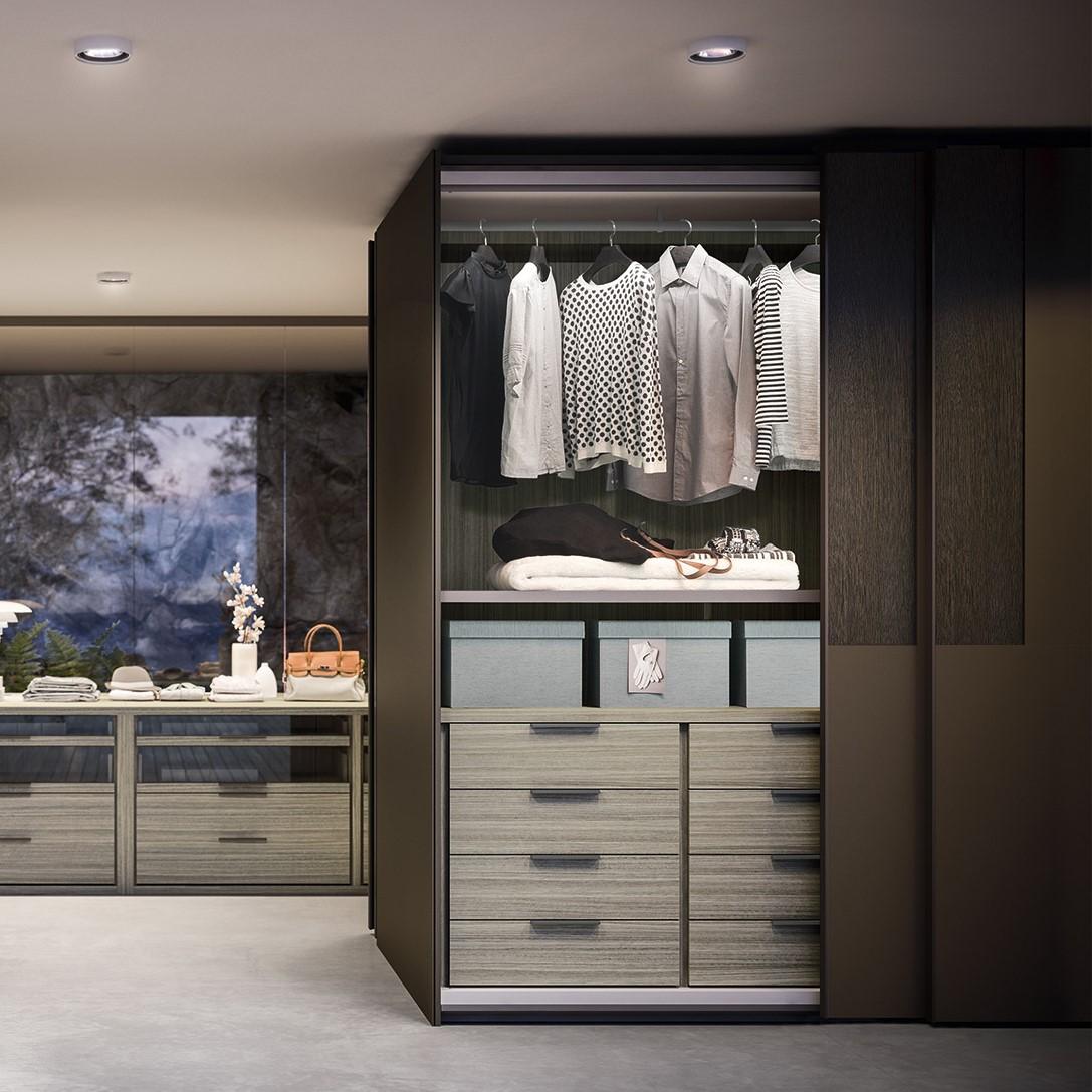 Modular lacquered wardrobe with coplanar doors | Rubic by ALF Dafre