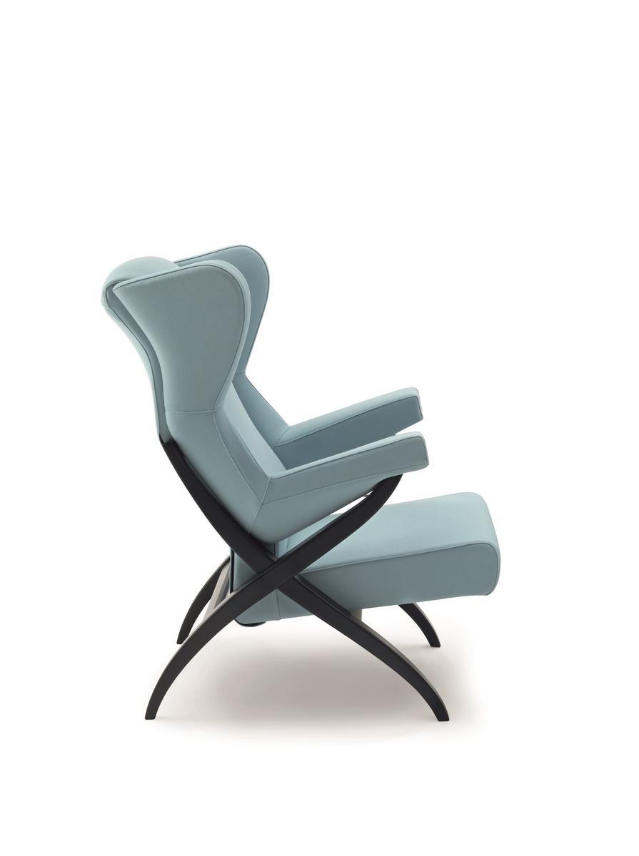 Fabric armchair with armrests | Fiorenza by Arflex