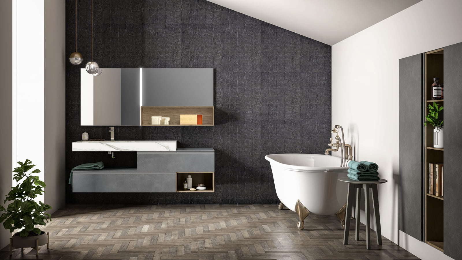 Melamine bathroom | Lapis by Birex