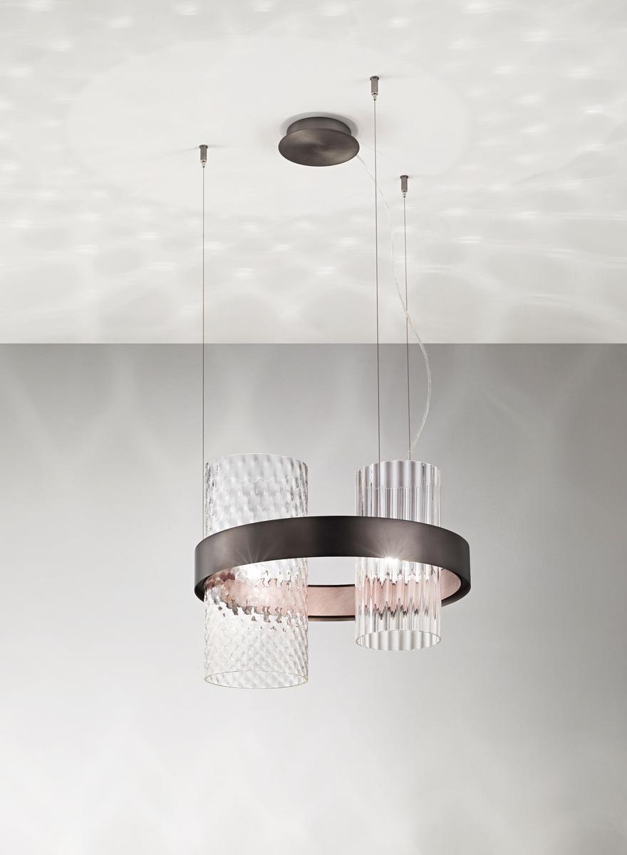 LED direct-indirect light pendant lamp | Armonia Sp by Vistosi