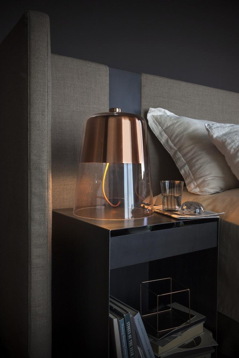 Blown glass table lamp with dimmer | Semplice - 226 by Oluce