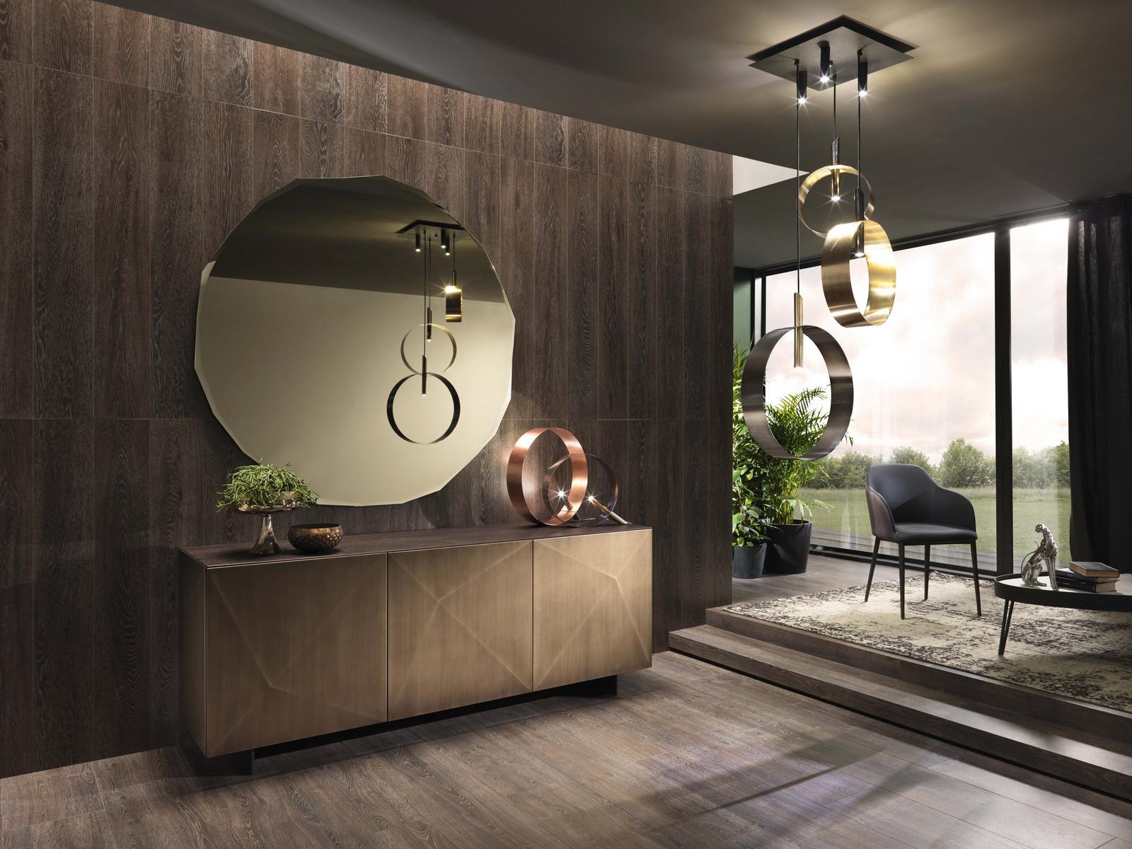 Steel and wood sideboard with doors | Cubric by Riflessi