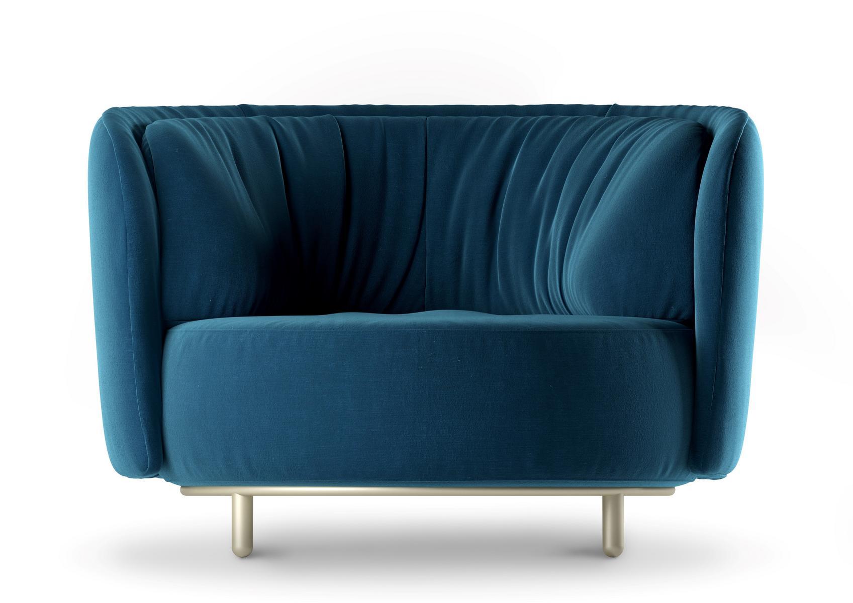 Armchair with armrests | Wave by Natuzzi Italia