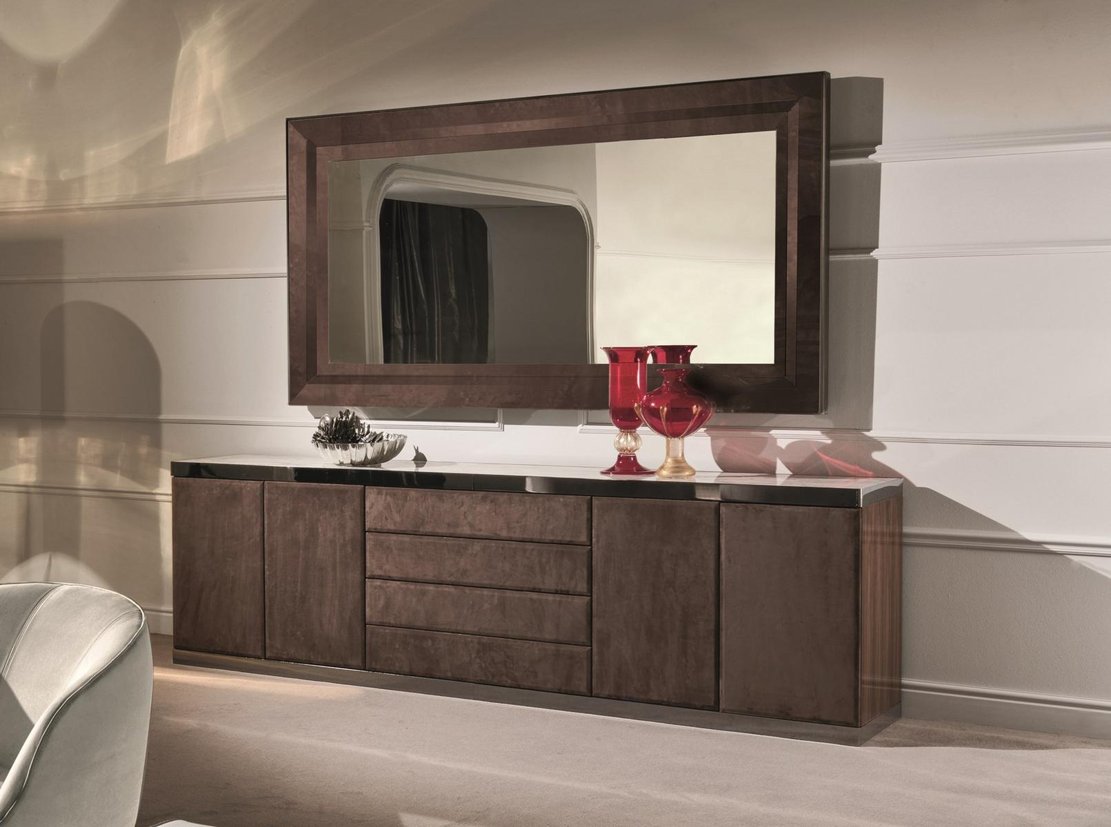 Veneer sideboard with doors | Baku by Longhi