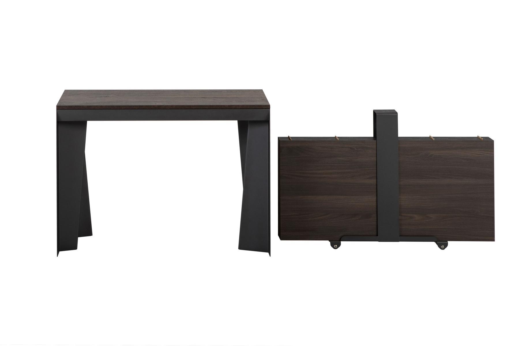 Extending rectangular oak console table | Leaf by Tonin Casa