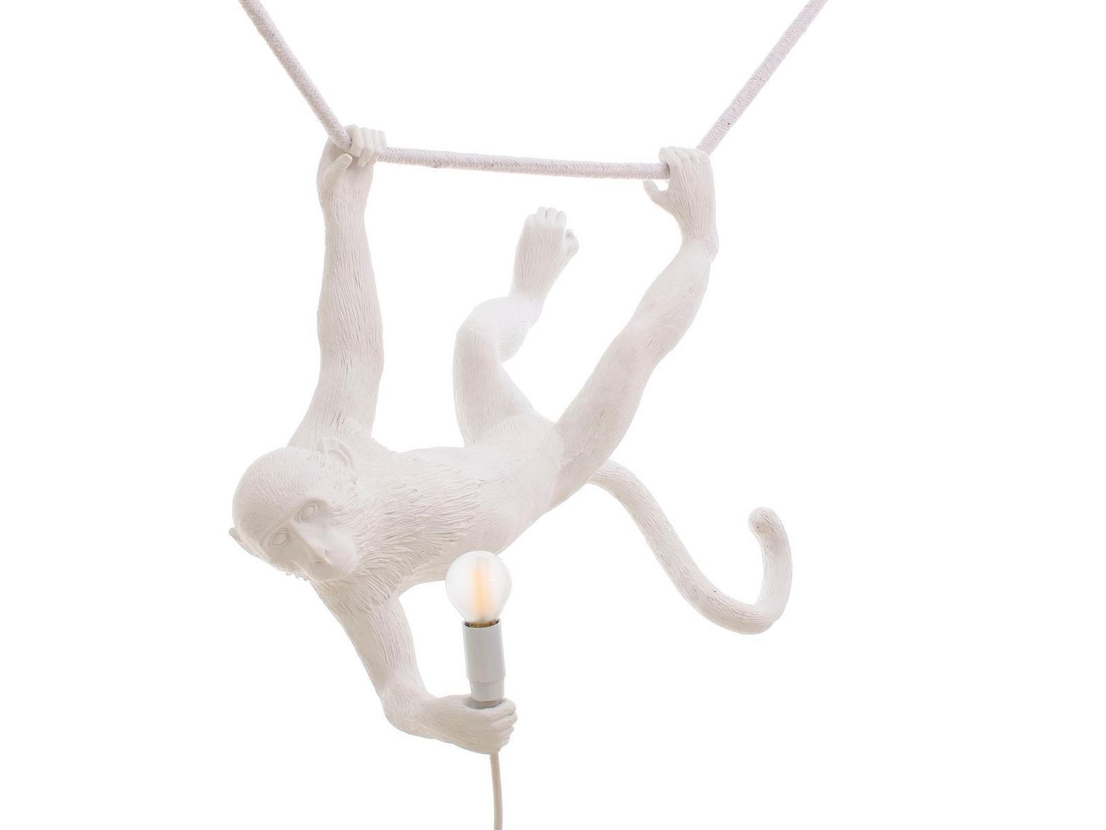 LED resin pendant lamp | The Monkey Lamp Swing by Seletti