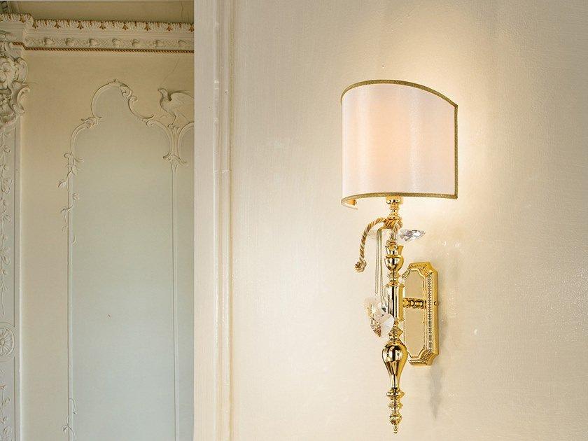 Incandescent brass wall lamp | Brass & Spots Ve 1002 by Masiero