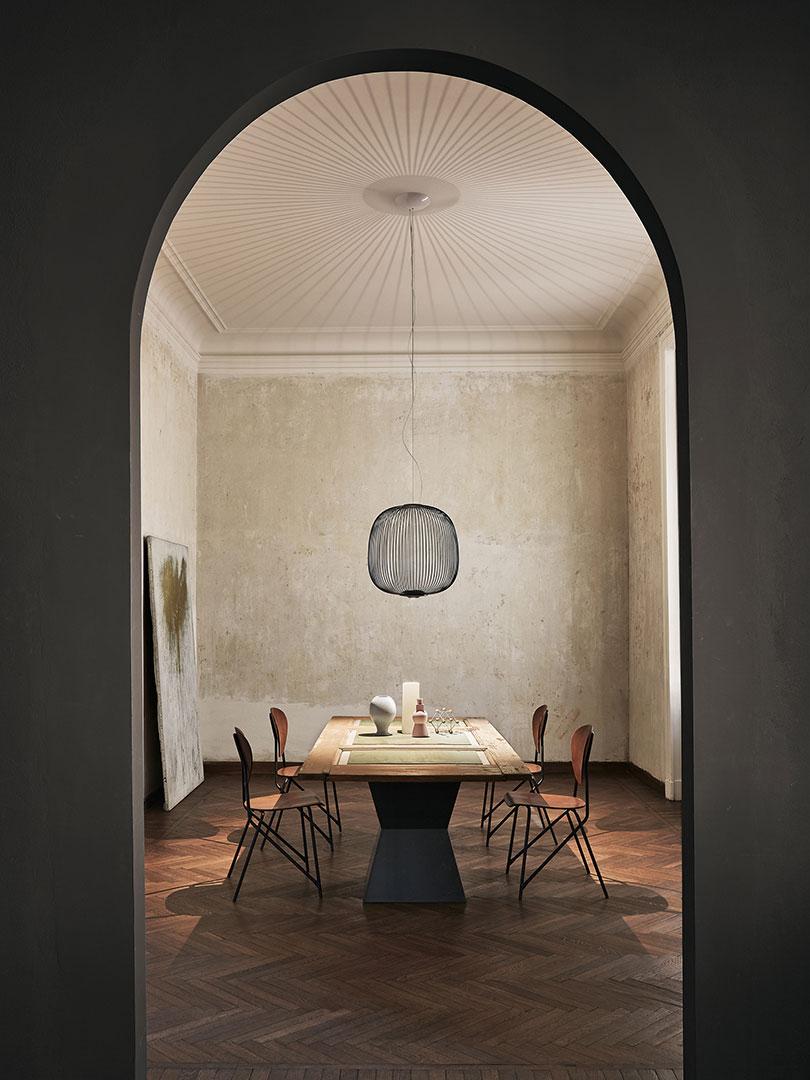 Metal pendant lamp | Spokes by Foscarini