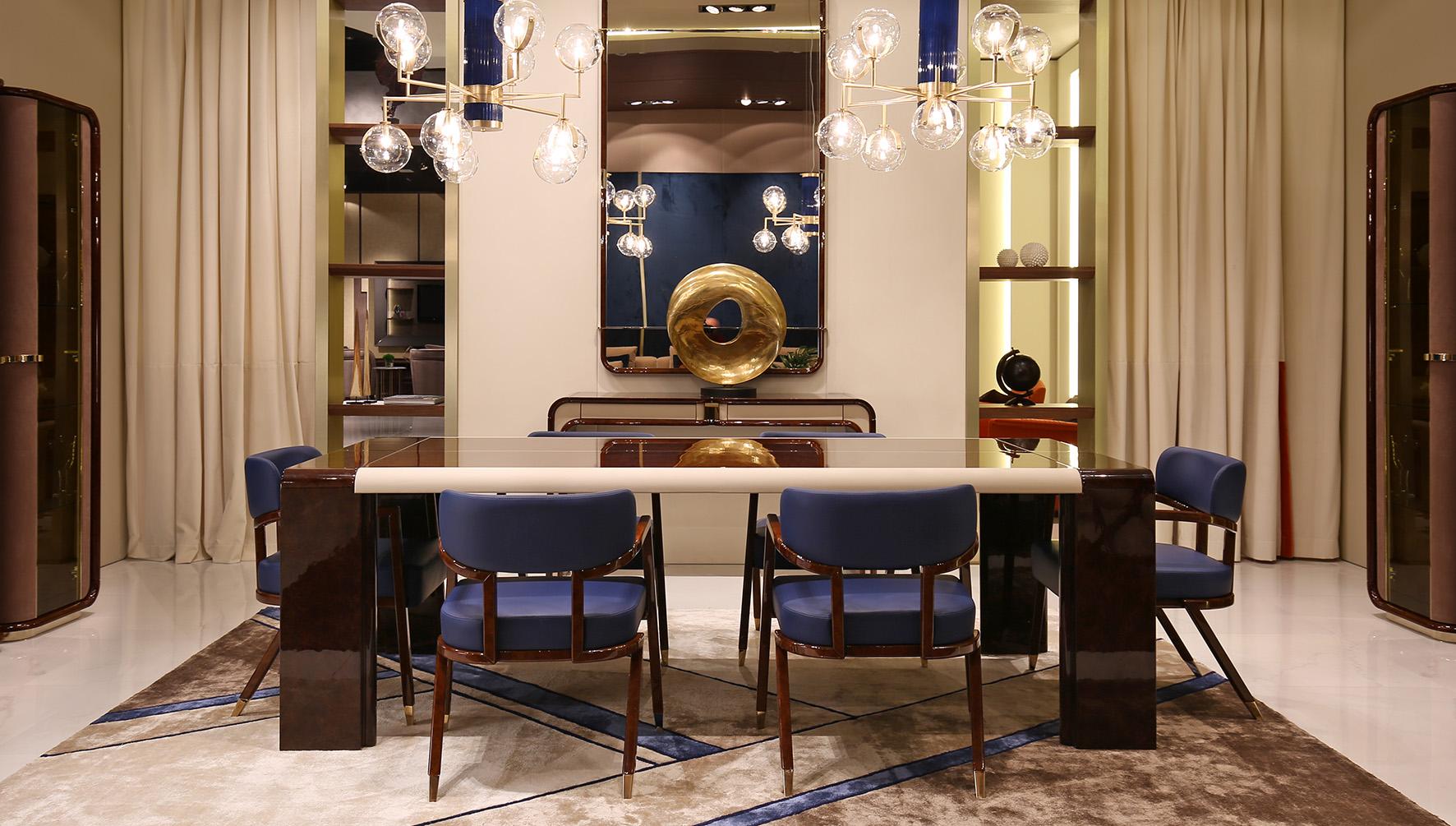 Handmade rug with geometric shapes | Madison by Turri