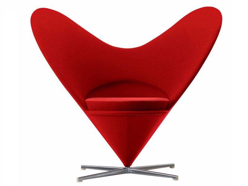 Wing fabric armchair | Heart Cone by Vitra
