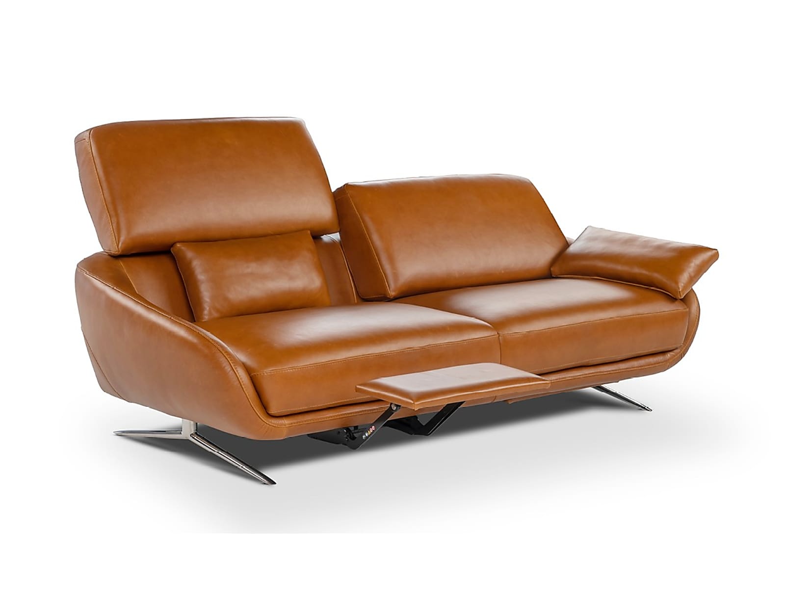 The 'Regal_e' is a versatile, modular sofa with adjustable backrests and electric leg-rests for high comfort, suitable for spacious interiors, and offers various upholstery and finish options. | Regal_e by Calia Italia