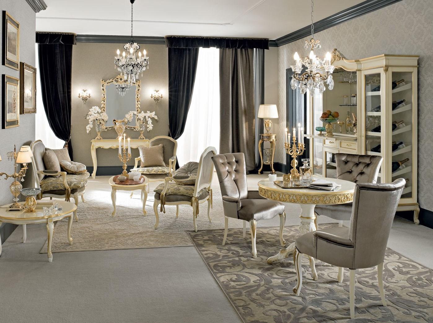 Upholstered fabric chair with armrests | 12432 by Modenese Gastone