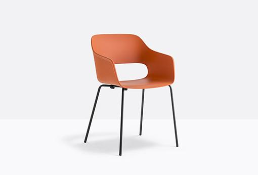 Polypropylene chair with armrests | Babila 2735 by Pedrali