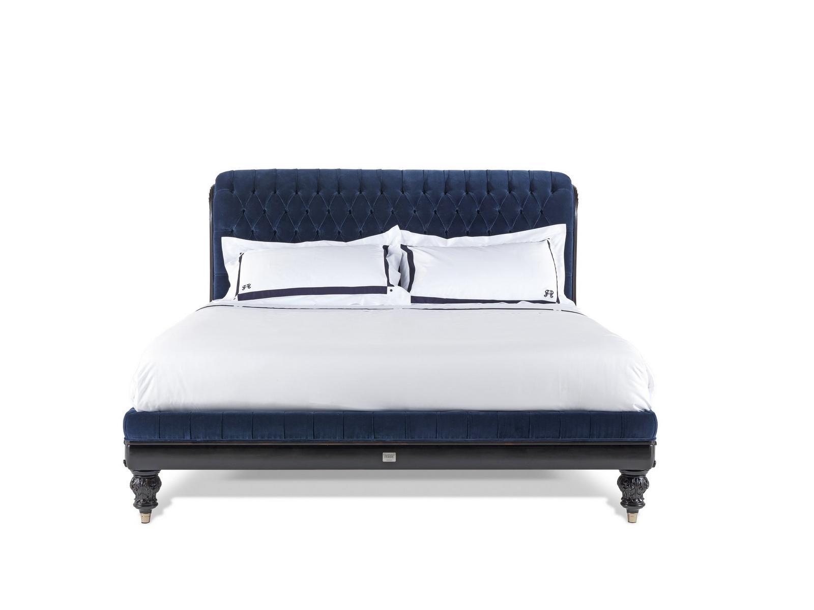 Double bed with tufted headboard | Allister by Gianfranco Ferre Home