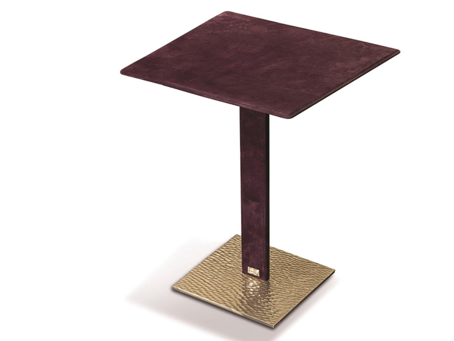 Square leather coffee table | Yaki by Longhi