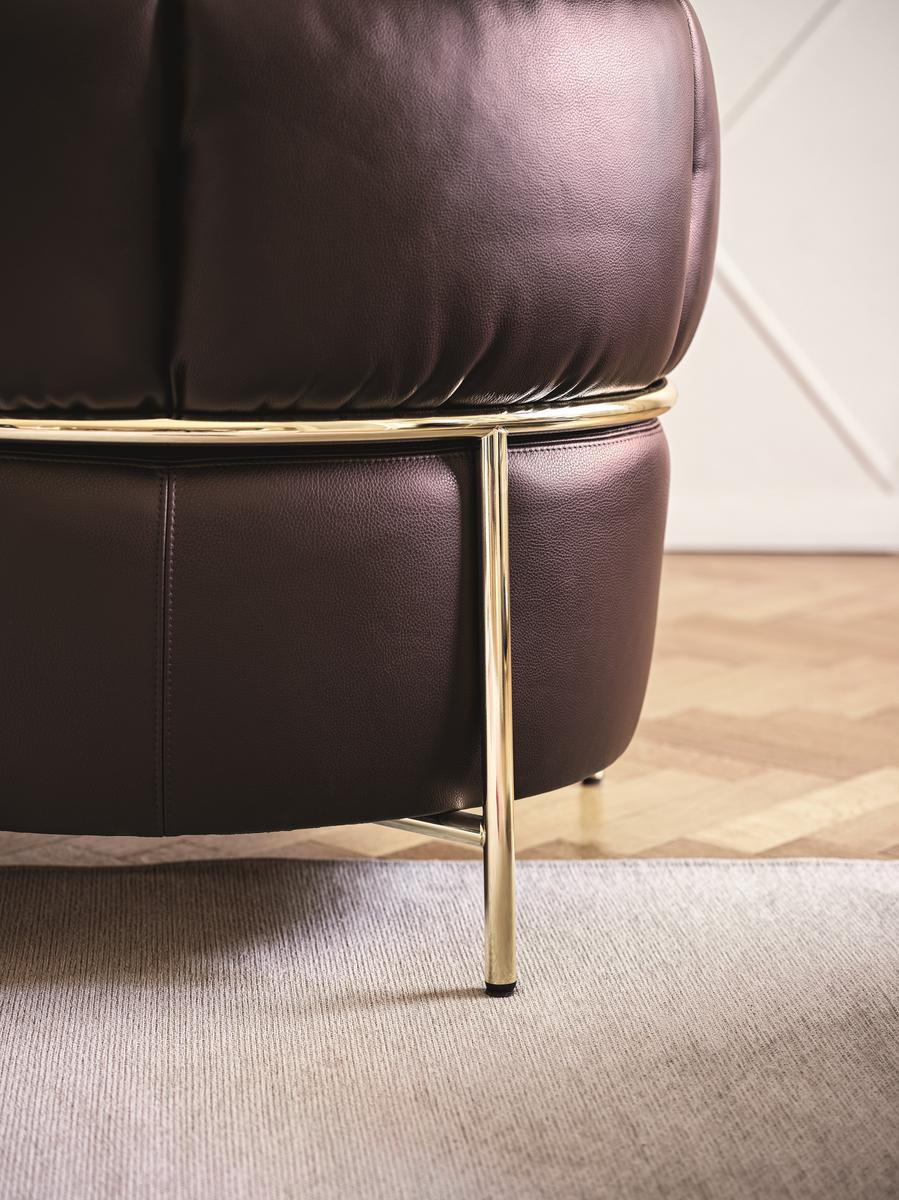 Leather armchair | Quadrotta by Calligaris