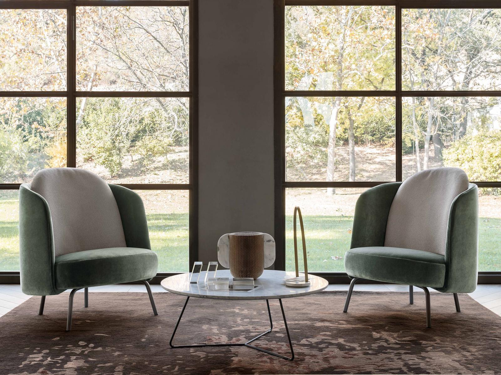 Upholstered fabric armchair | Lucia by Ditre Italia