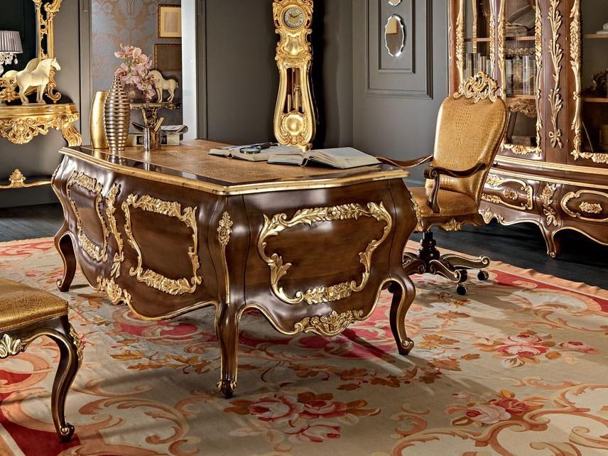 Solid wood writing desk with drawers | 11302 by Modenese Gastone