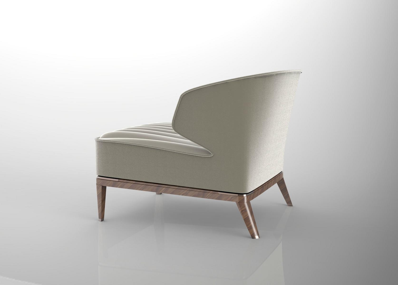 Upholstered fabric armchair | Blondie by Visionnair