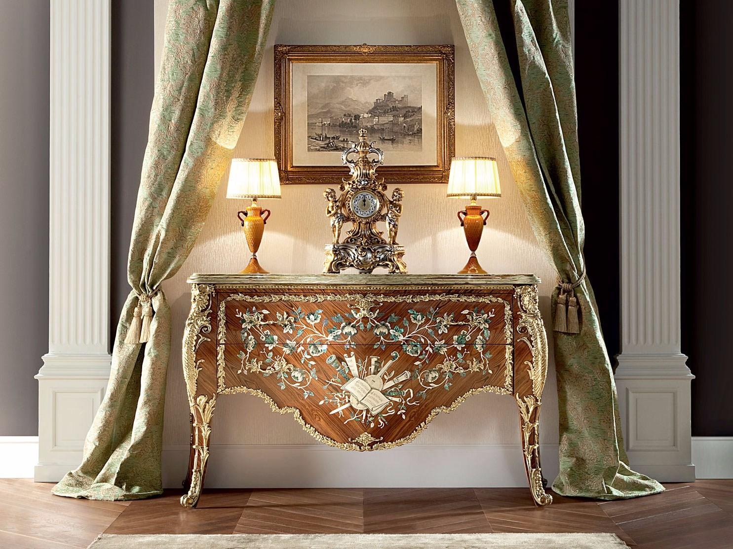 Baroque wooden sideboard with drawers | 13604 by Modenese Gastone