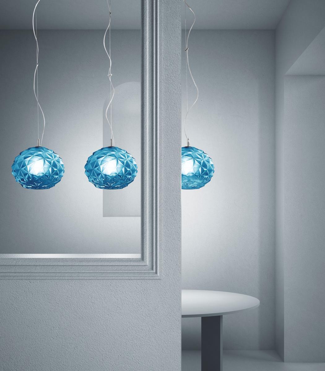 Glass pendant lamp | Emisphera by Sylcom