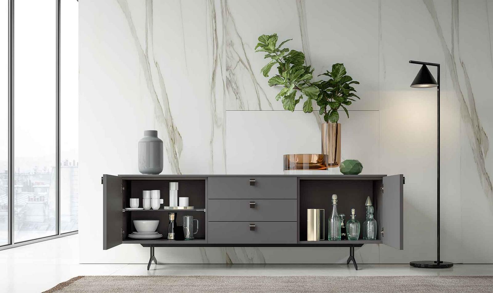 Modular melamine sideboard with doors | Nobel by ALF Dafre